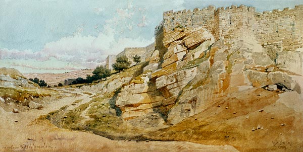 The Northern Wall of Jerusalem à Carl Haag