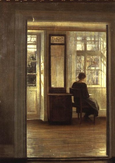 A Lady in an Interior à Carl Holsoe