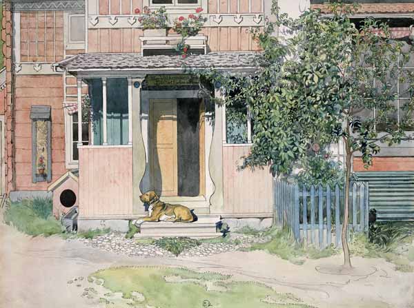 The Verandah, from 'A Home' series à Carl Larsson