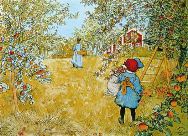 The Apple Harvest à Carl Larsson