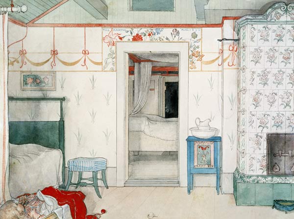 Brita's Forty Winks, from 'A Home' series à Carl Larsson