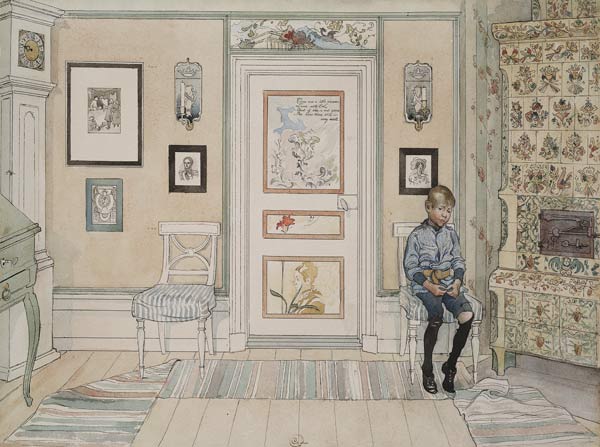 In the Corner, from 'A Home' series à Carl Larsson