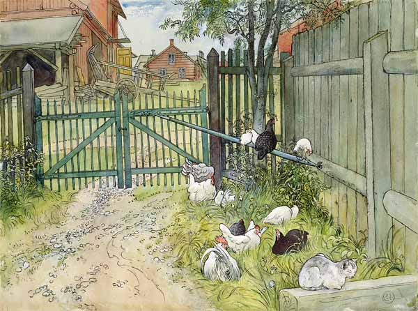 The Gate, from 'A Home' series à Carl Larsson