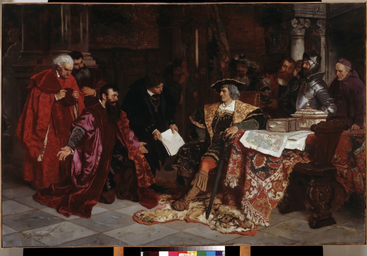 The Emperor Maximilian receives the Venetian Ambassadors in Verona à Carl Ludwig Becker