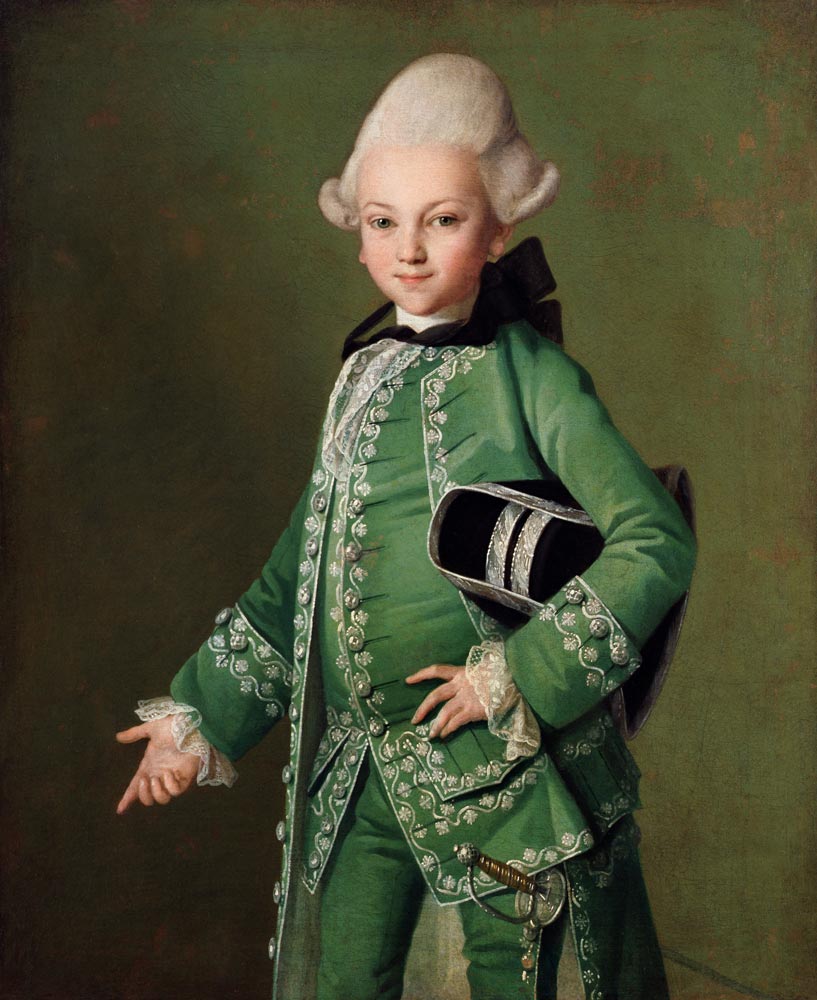 Portrait of Count Bobrinsky (1762-1813) as a Child à Carl Ludwig Christinek