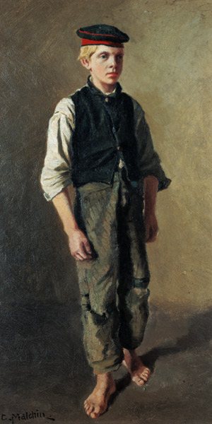 portrait d'un garçon à Carl Malchin