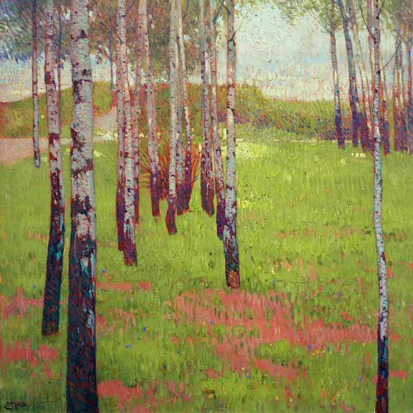 Birch Forest à Carl Moll