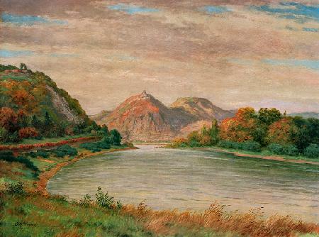 Autumn day on the Rhine at Rolandseck