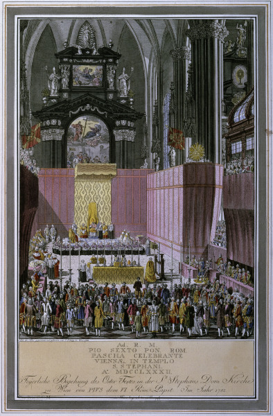 Vienna, St. Stephens, Pius VI à Carl Schütz