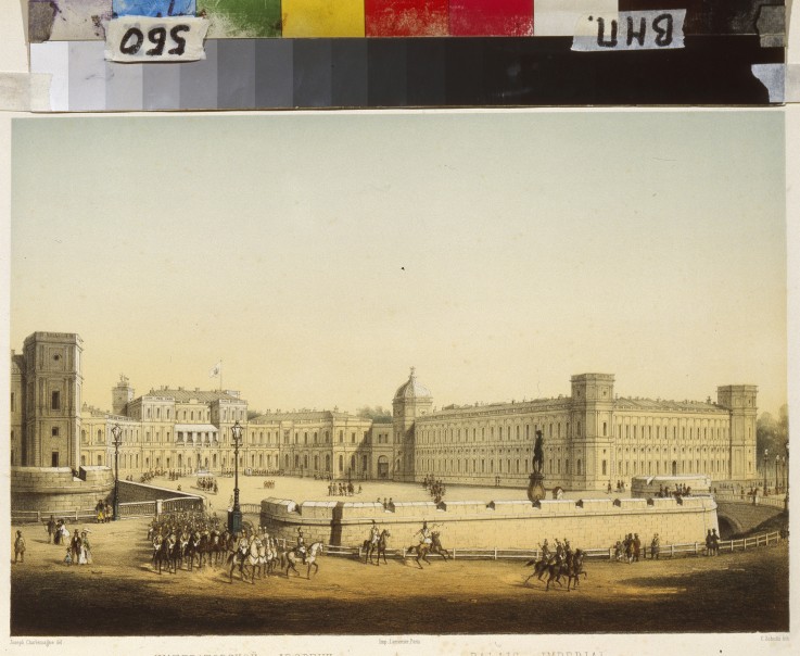 View of the Main Gatchina palace à Carl Schulz