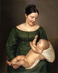 Mère avec l'enfant. à Carl Sieg