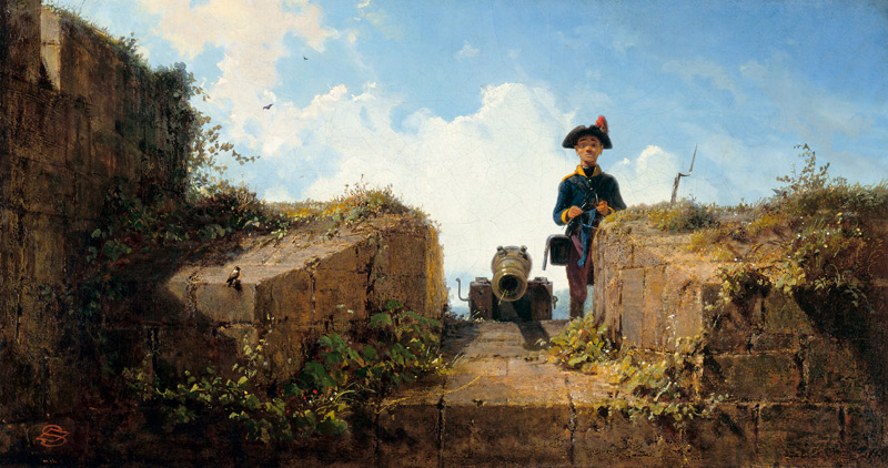 l'avant-poste à Carl Spitzweg