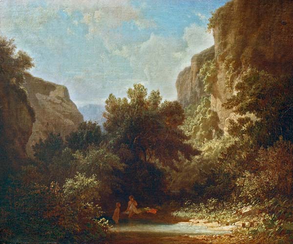Carl Spitzweg / Rocky Landscape / c.1854 à Carl Spitzweg