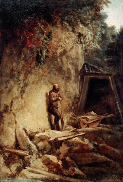 C.Spitzweg / The Miner / Paint./ 1849/54 à Carl Spitzweg