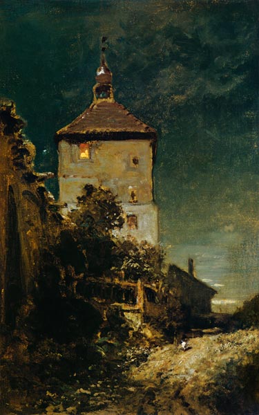 The Tower in Schwandorf à Carl Spitzweg