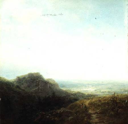 Overlooking the Valley à Carl Spitzweg
