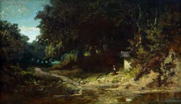 Spitzweg / Girl Praying in Woods / 1870 à Carl Spitzweg