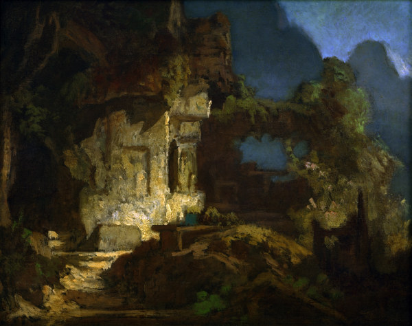 Spitzweg / Rock Chapel / Painting / 1865 à Carl Spitzweg