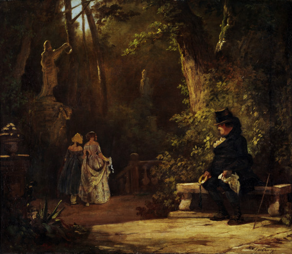 Spitzweg / The Widower / Painting / 1860 à Carl Spitzweg