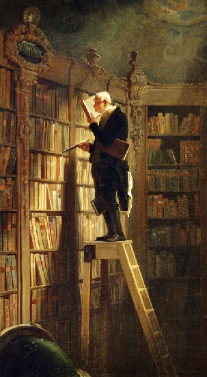 Le rat de bibliothèque - Carl Spitzweg