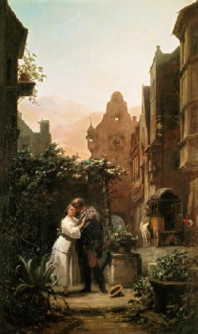 Carl Spitzweg / Farewell / c.1855