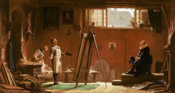 Carl Spitzweg  / The Portrait Painter