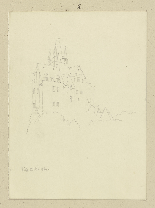 The counts castle Diez à Carl Theodor Reiffenstein