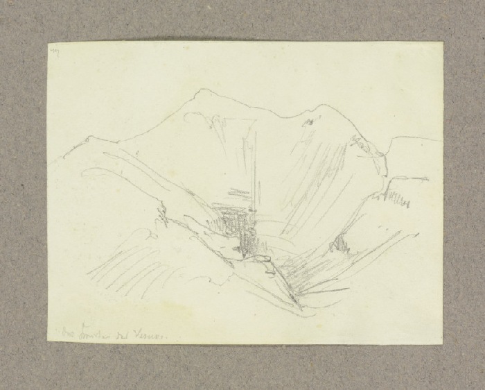 Der Krater des Vesuv à Carl Theodor Reiffenstein