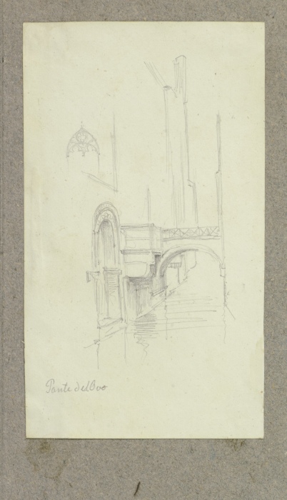 Der Ponte del Lovo in Venedig à Carl Theodor Reiffenstein