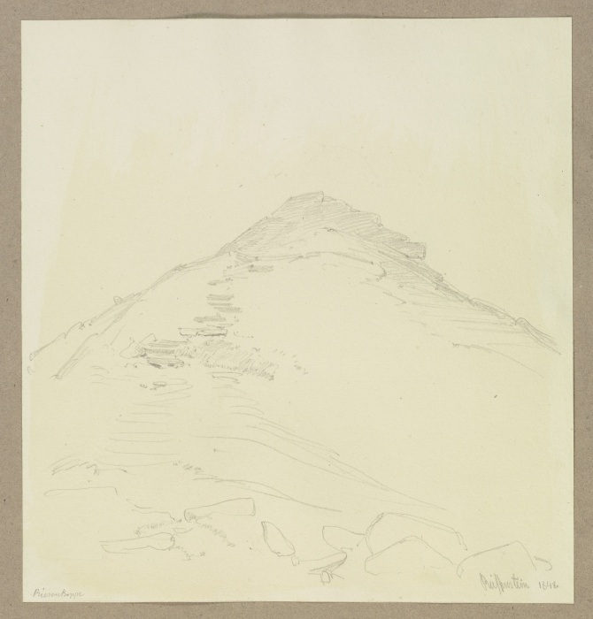 Die Schneekoppe im Riesengebirge à Carl Theodor Reiffenstein