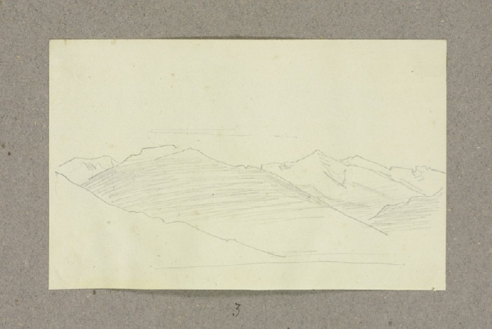 Mountain range à Carl Theodor Reiffenstein