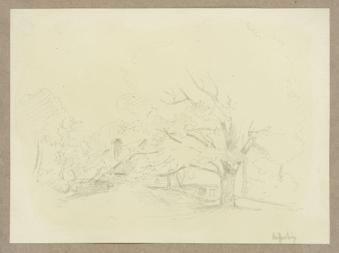 House between trees à Carl Theodor Reiffenstein