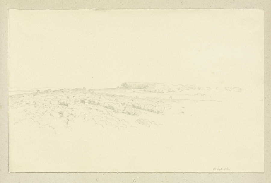 Hilly landscape à Carl Theodor Reiffenstein