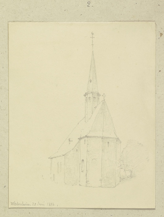 Church in Wadenheim à Carl Theodor Reiffenstein