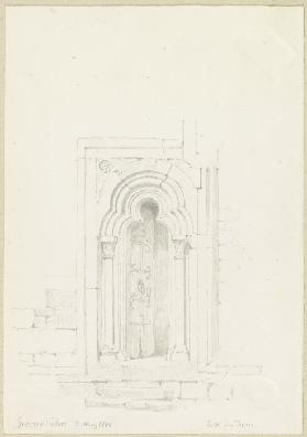 Portal am Turm von St. Georg in Großenlüder