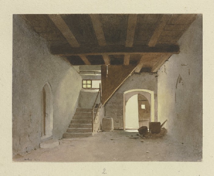 Raum im Gesindehaus von Kloster Maulbronn à Carl Theodor Reiffenstein