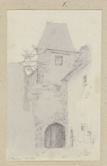 Gatehouse in Lichtenberg à Carl Theodor Reiffenstein