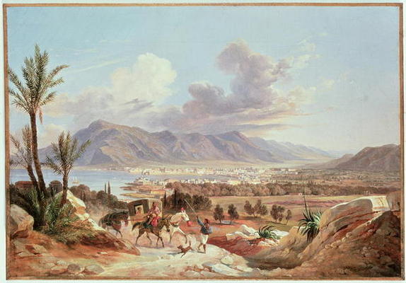Palermo di Belmonte, c.1831 (oil on canvas) à Carl Wilhelm Götzloff