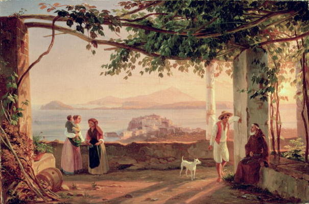 Pozzuoli, c.1831 (oil on canvas) à Carl Wilhelm Götzloff