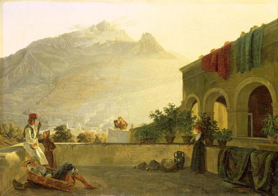 The Sentry on Ischia, 1829 (oil on canvas) à Carl Wilhelm Götzloff