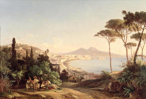 View of Naples, 1837/38 (oil on canvas) à Carl Wilhelm Götzloff