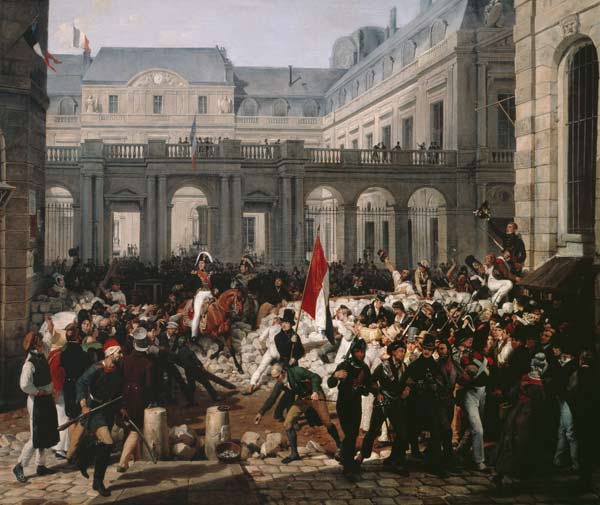 The Duke of Orleans Leaves the Palais-Royal and Goes to the Hotel de Ville on 31st July 1830 à Carle Vernet
