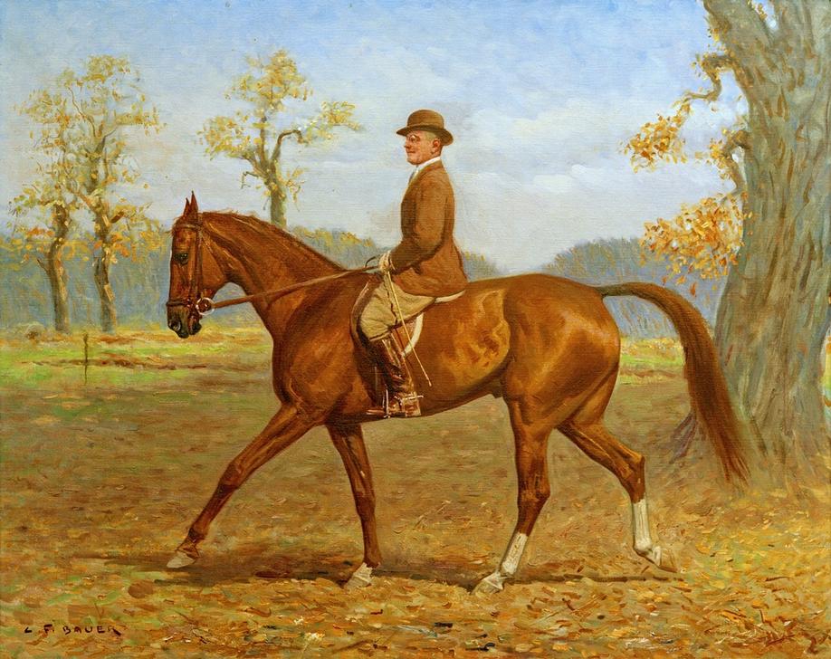 On Horseback à Carl Franz Bauer