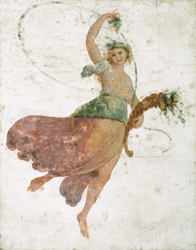Young Dancer with a Cornucopia and a Bunch of Grapes à Carlo Bevilacqua