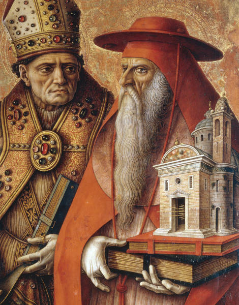 C. Crivelli, St Jerome et st Augustin à Carlo Crivelli