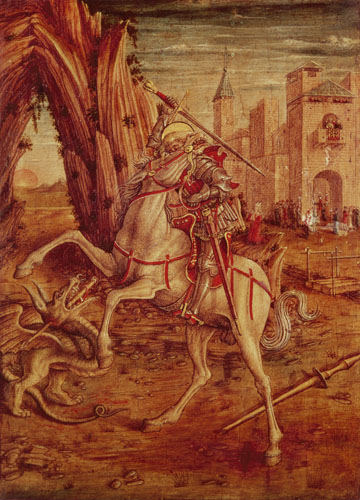 Saint-Georges et le dragon à Carlo Crivelli
