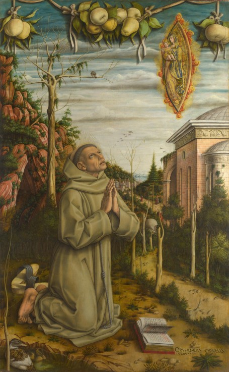 The Vision of the Blessed Gabriele à Carlo Crivelli