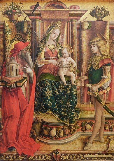 La Madonna della Rondine, after 1490 (oil and egg tempera on wood) à Carlo Crivelli