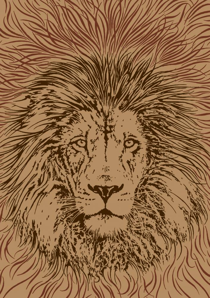 Lion Portrait – King of the Beasts à Carlo Kaminski