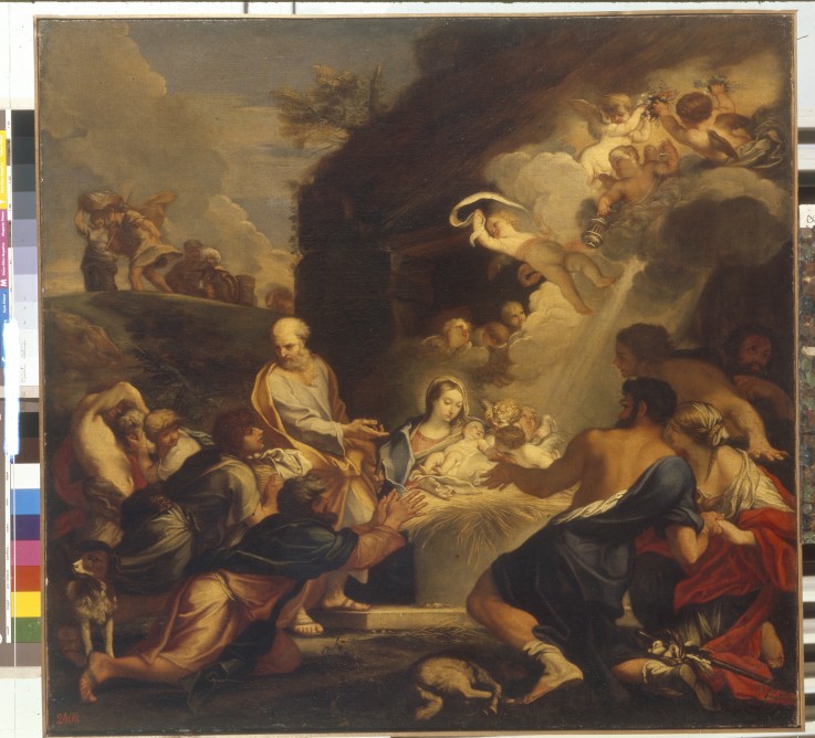 The Adoration of the Christ Child à Carlo Maratta